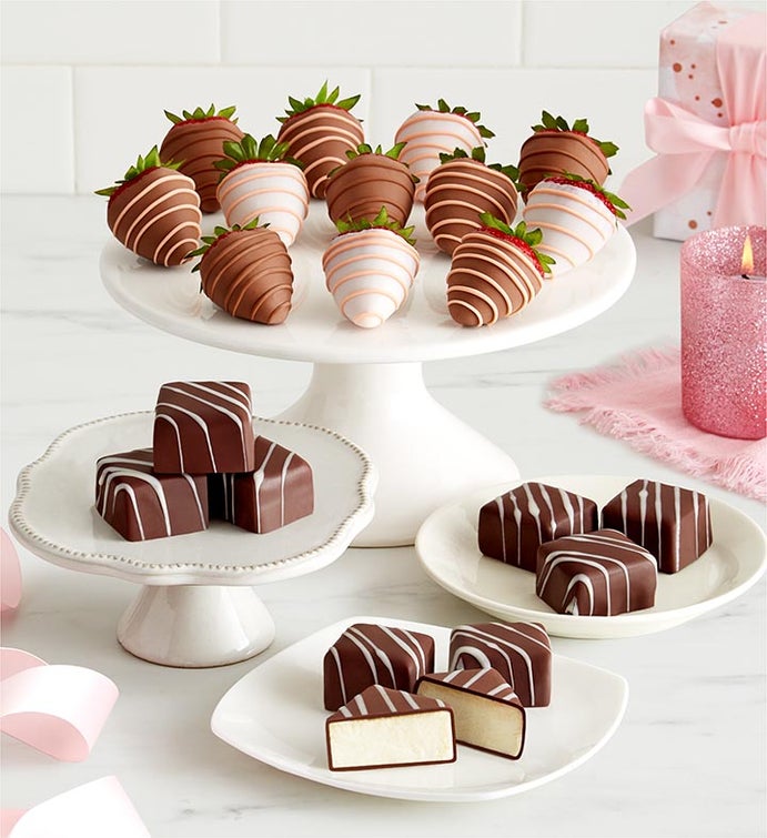 Classic Cheesecake Bites with Mother’s Day Drizzled Strawberries