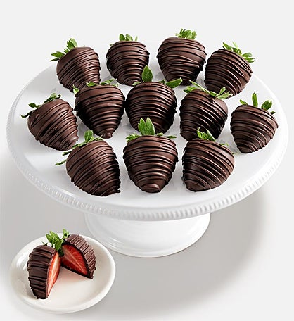 Artisan Belgian All Dark Chocolate Strawberries