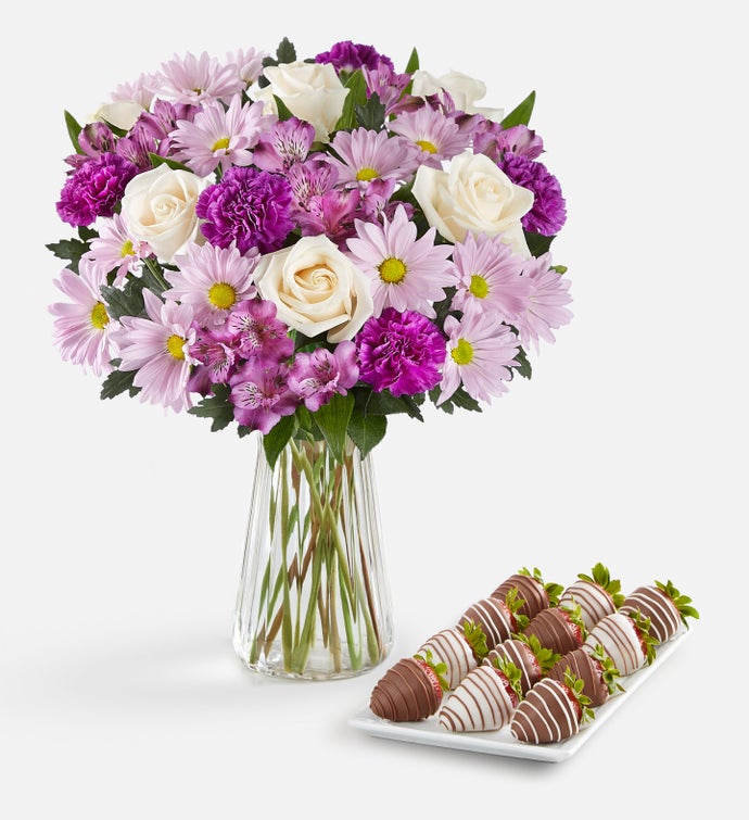 Lavender Garden & Strawberries for Sympathy