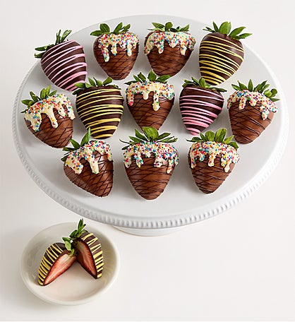 Sundae Scoops Artisan Belgian Chocolate Strawberries