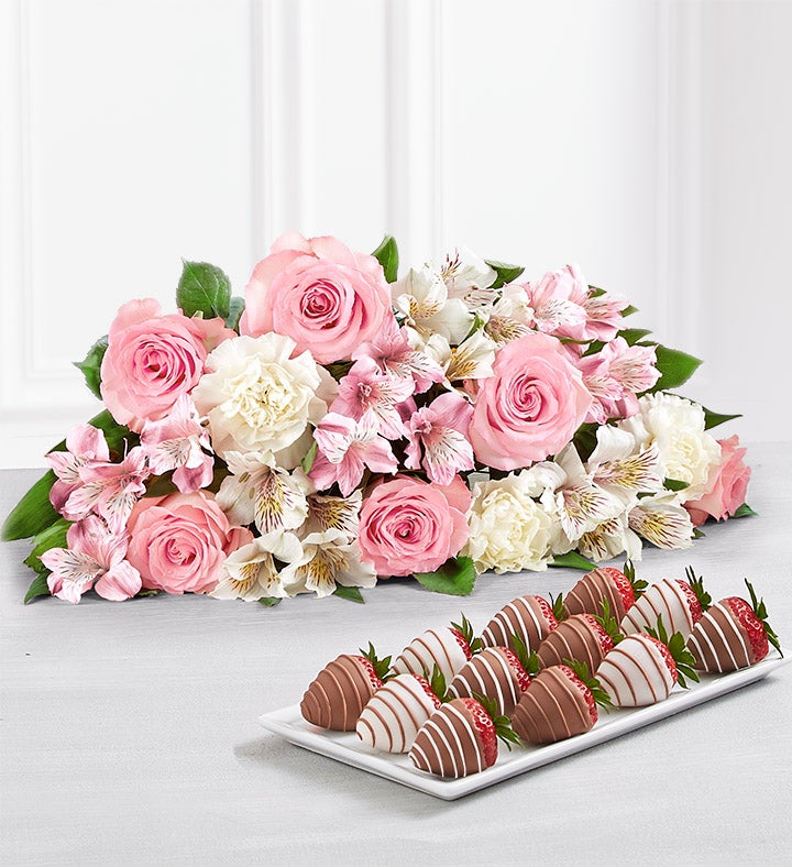 Deliciously Decadent™ Cherished Blooms & Drizzled Strawberries