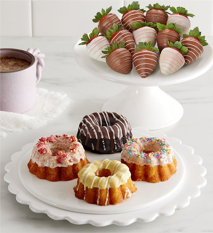 Signature Bundt Cake Assortment™ with Mother's Day Drizzled Strawberries