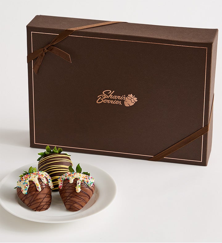 Sundae Scoops Artisan Belgian Chocolate Strawberries