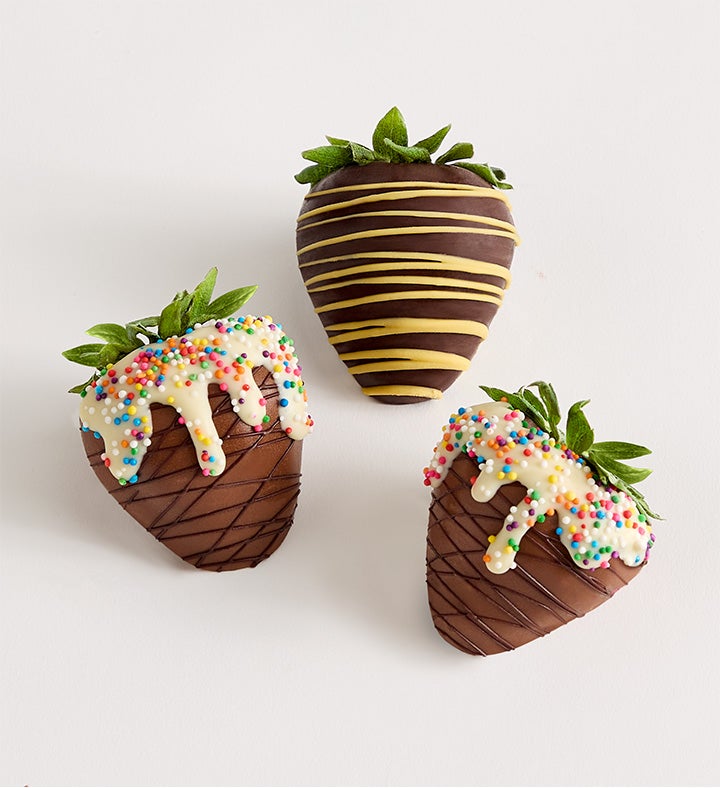 Sundae Scoops Artisan Belgian Chocolate Strawberries