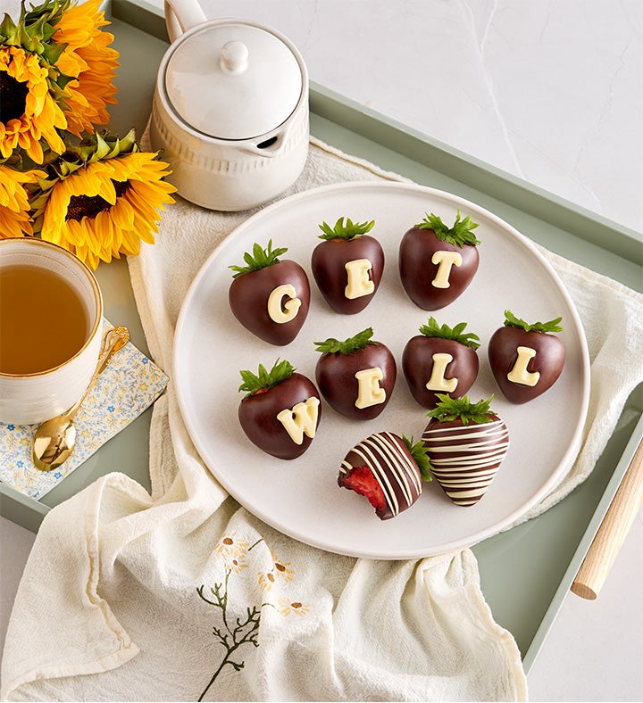 Get Well Artisan Belgian Chocolate Berries | 1800Flowers.com
