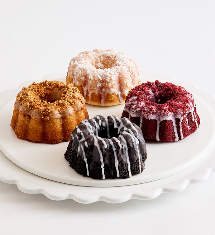 Seasonal Bundt Cakes with Gourmet Drizzled Strawberries