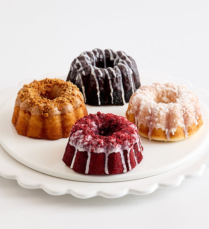 Seasonal Bundt Cakes with Gourmet Drizzled Strawberries