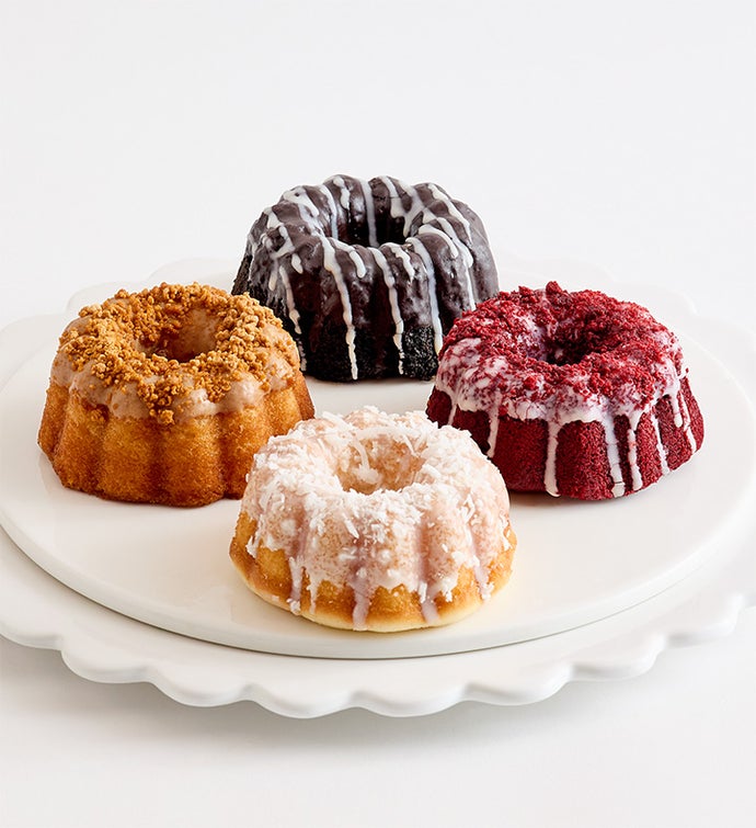 Seasonal Bundt Cakes with Gourmet Drizzled Strawberries