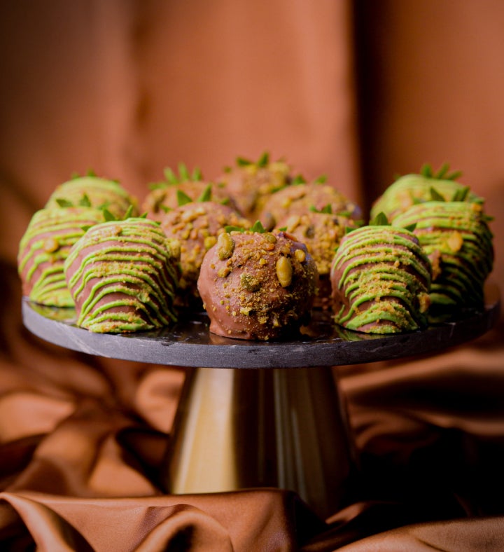 Dubai Chocolate Covered Strawberries